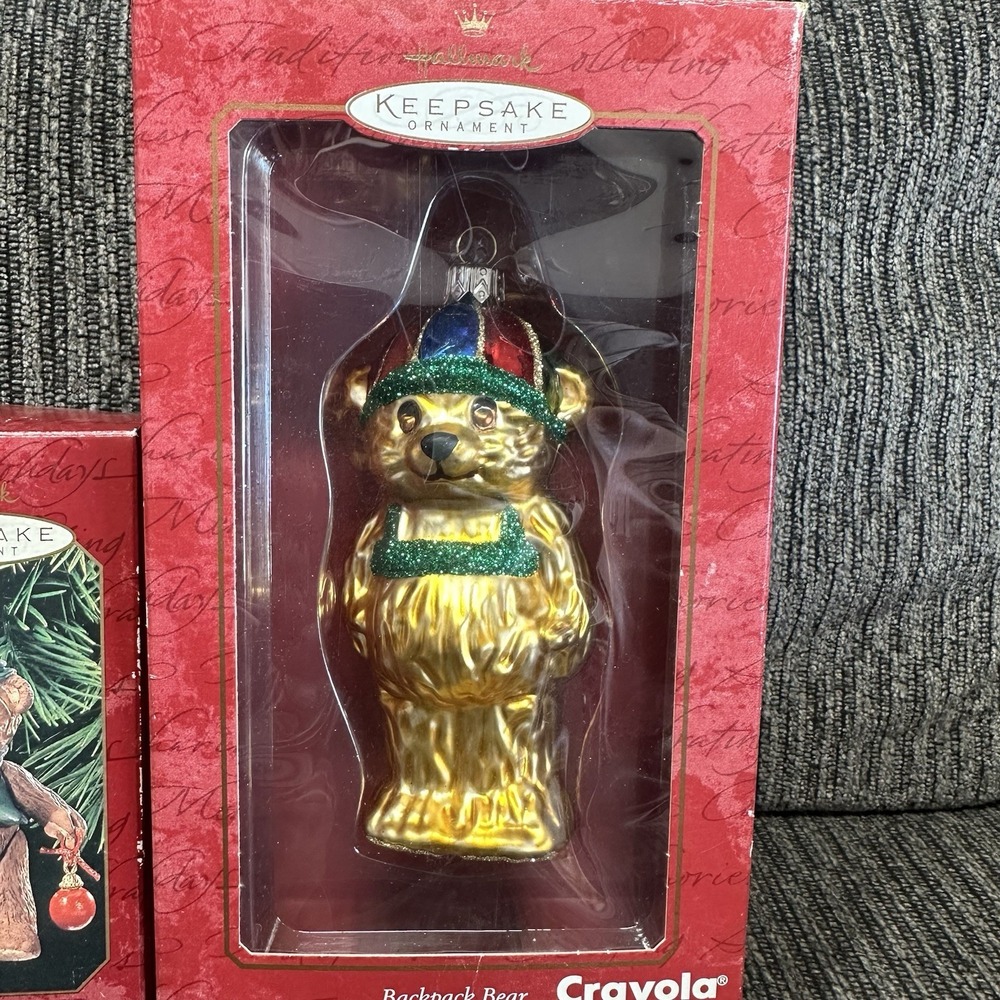 5 LOT Hallmark & Russ Bears Keepsake Christmas Ornament Gift Bearers Series - Picture 13 of 15